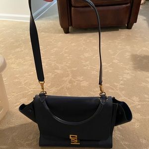Celine Drummed Calfskin Skin Medium Tote